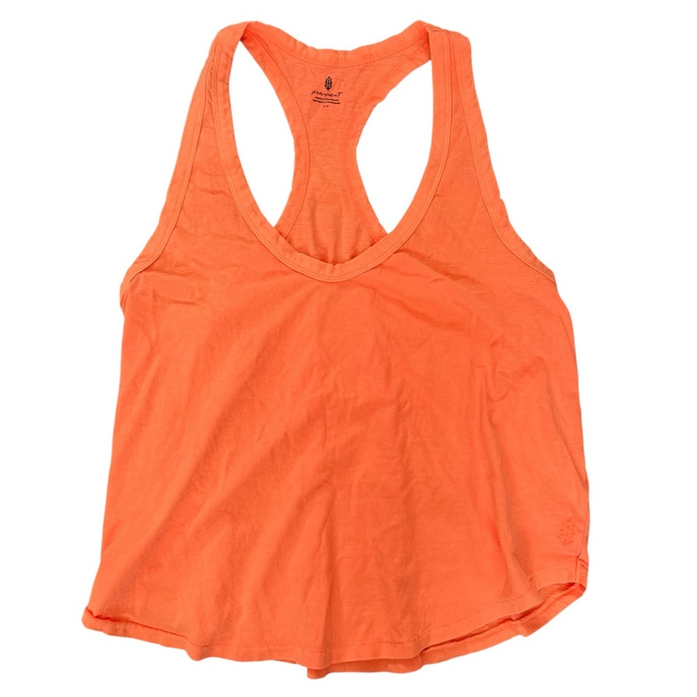 Free People Movement Neon Orange Racerback Tank Top | Women’s | Size small.